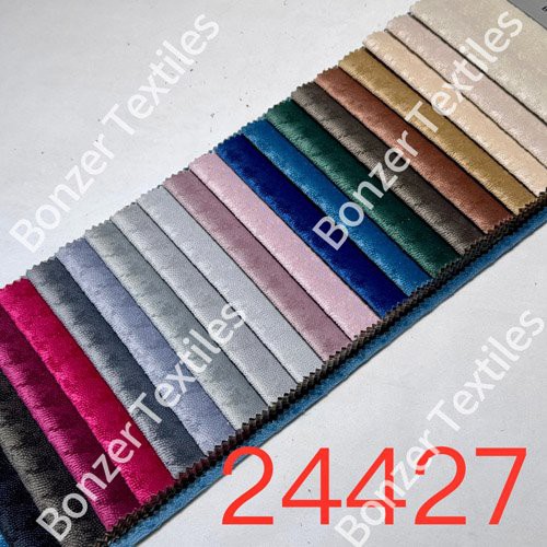 Navy Velvet Upholstery Fabric